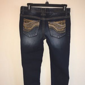 Never worn. Brand new. Rue21 dark wash denim jeans
